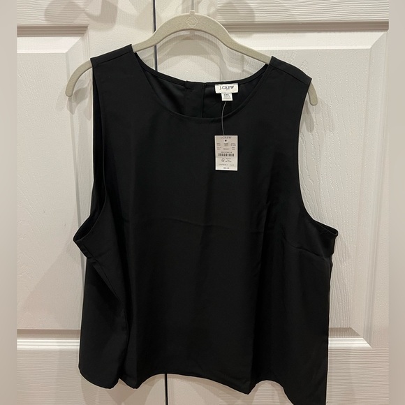 J. Crew Factory Tops - J Crew Factory Shell Tank Womens Black Size XXL